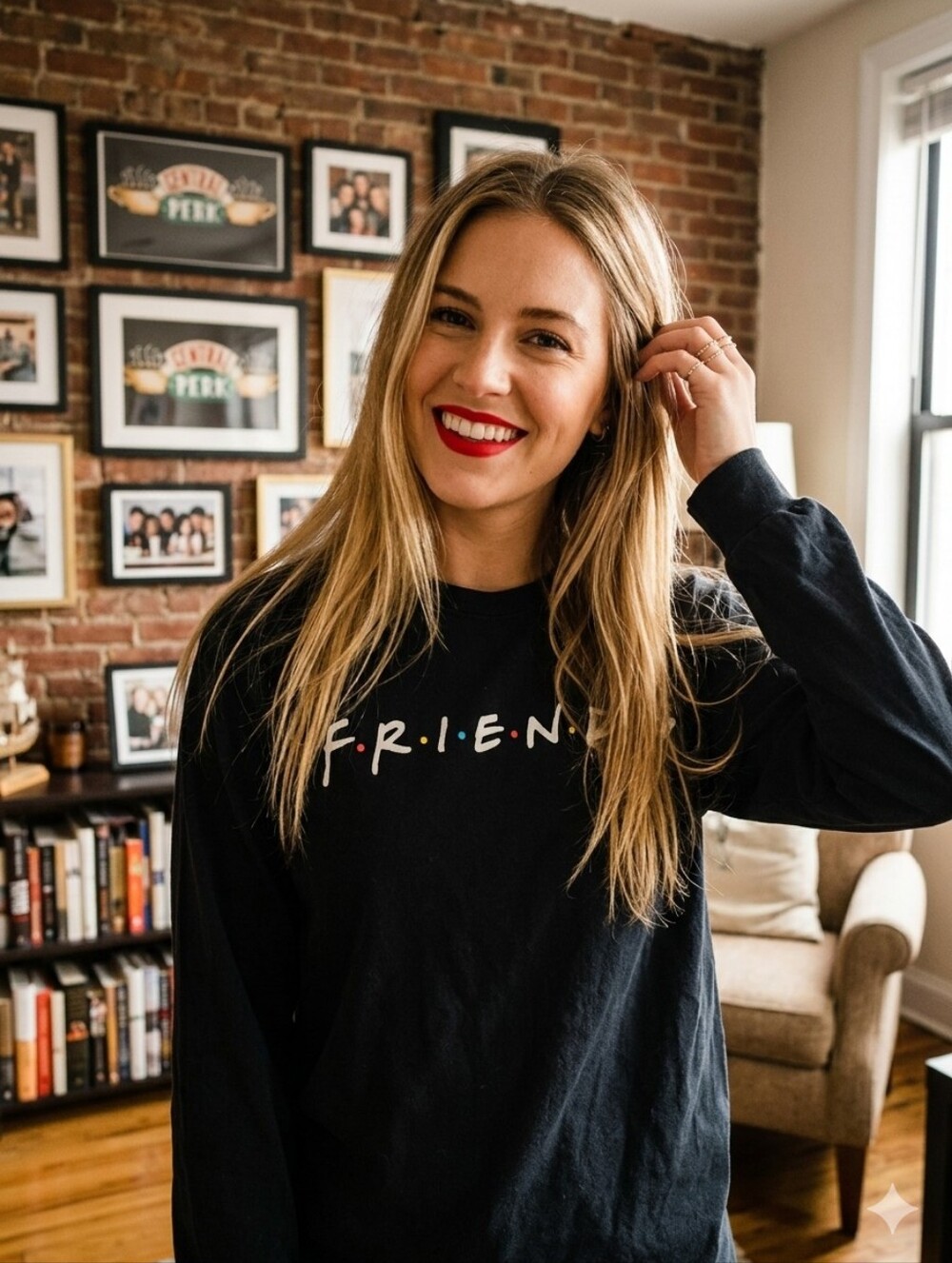 FRIENDS long sleeve crew